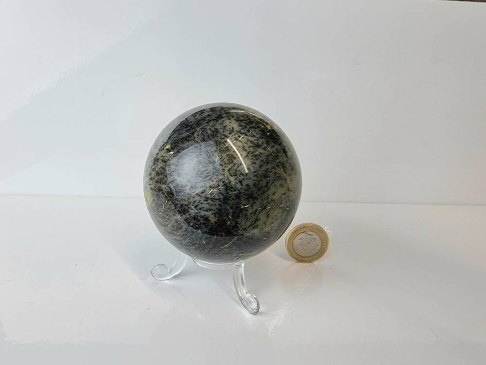 9) Merlinite Opal Crystal Sphere