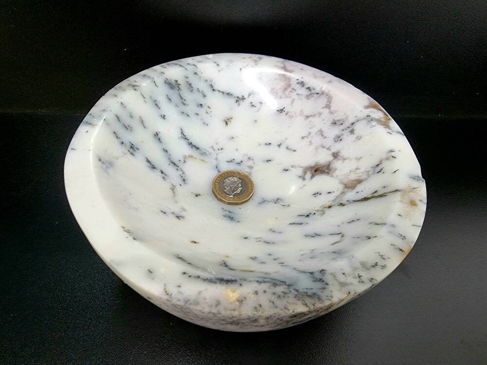 large merlinite crystal bowl