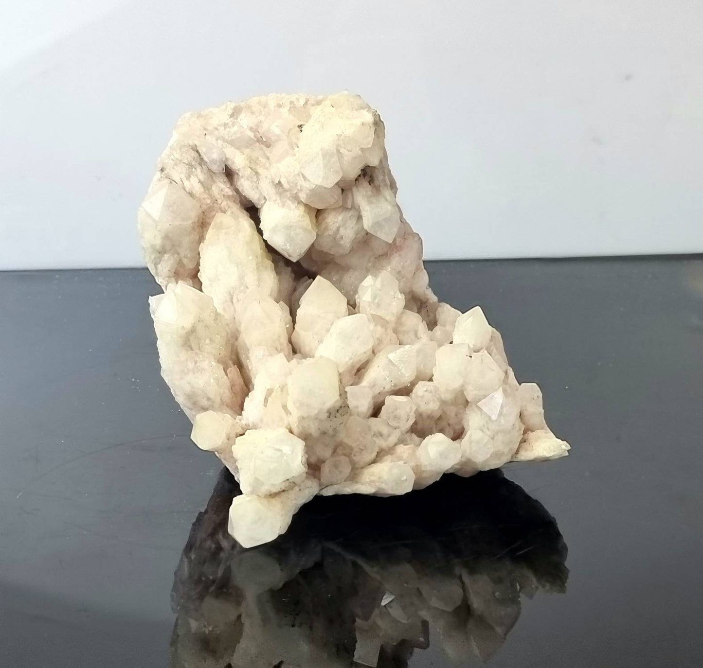 3) Large Pink Lithium Crystal Pineapple Quartz