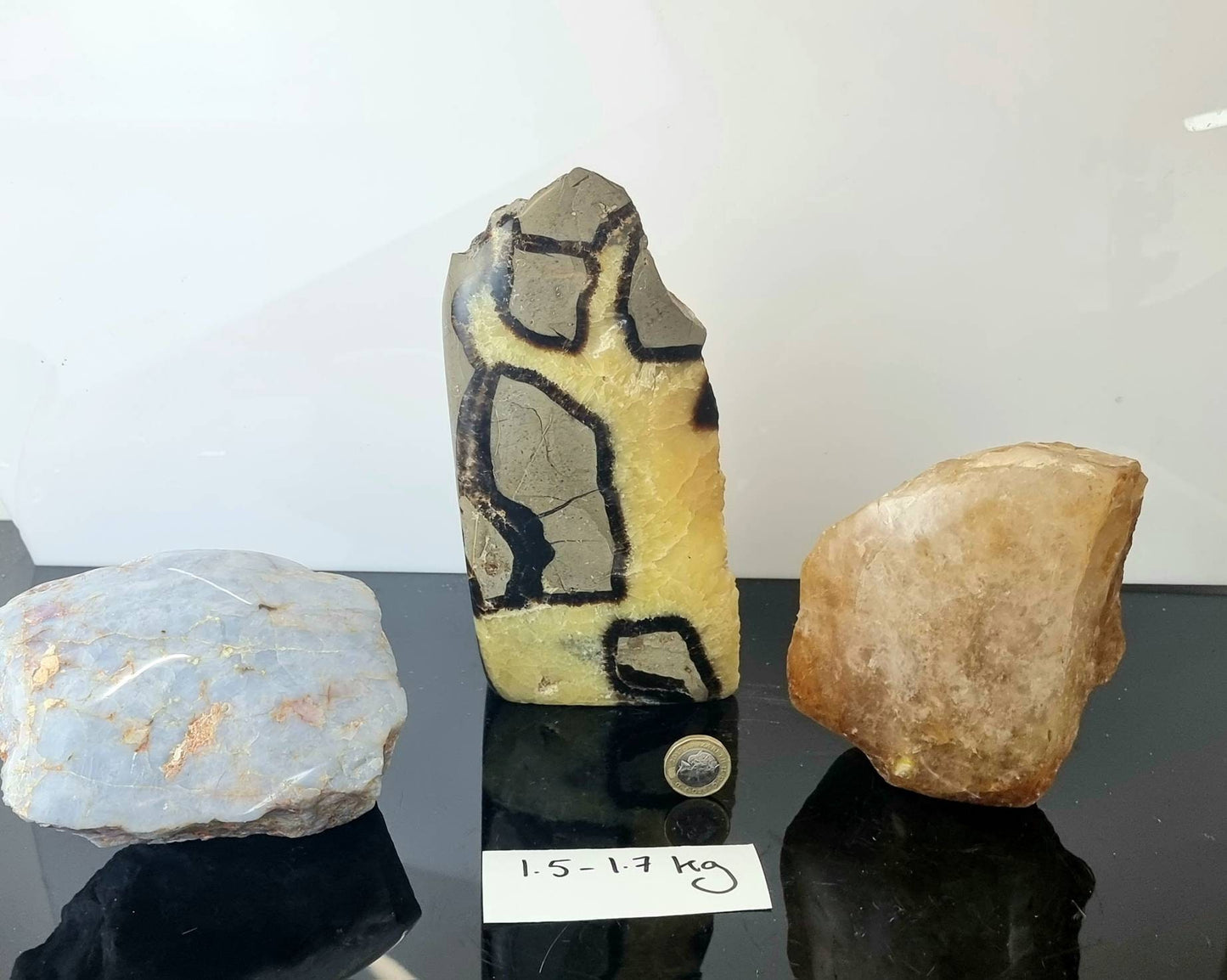 Half Polished Rough Crystal Quartz