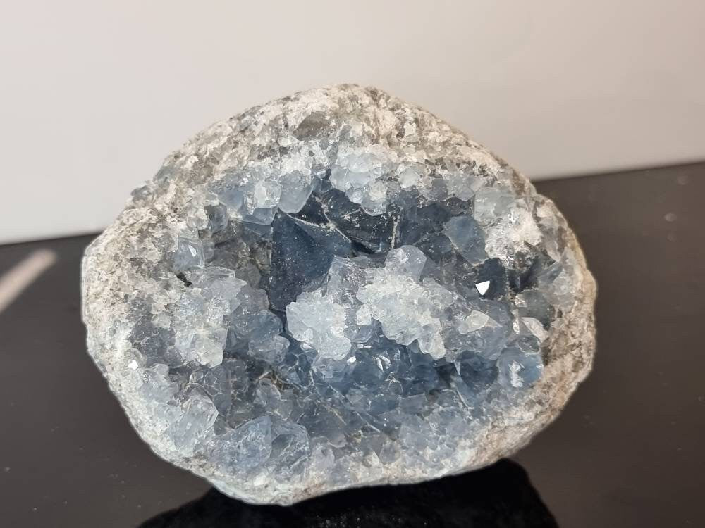 35) Large Celestite Crystal Geode