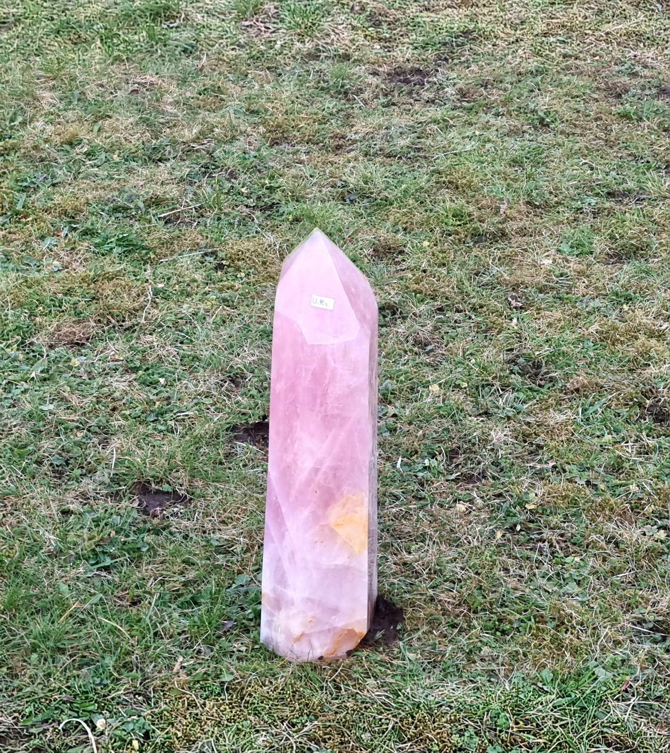 Extra Large Rose Quartz Crystal Prism 14 KG Unique Home Decor Statement Crystal