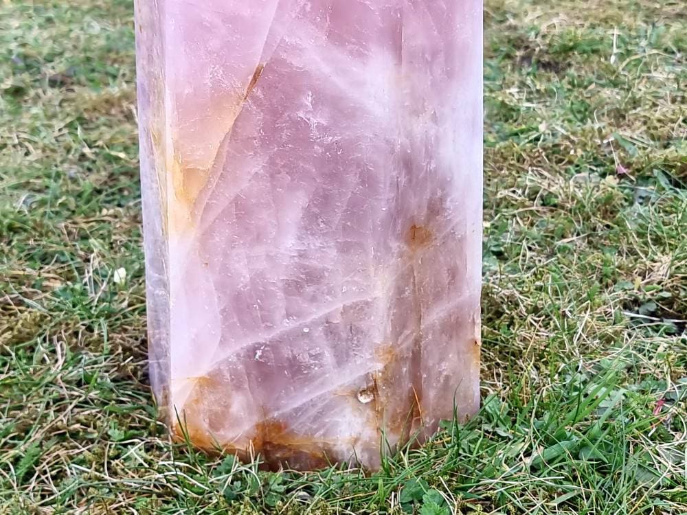 Extra Large Rose Quartz Crystal Prism 14 KG Unique Home Decor Statement Crystal