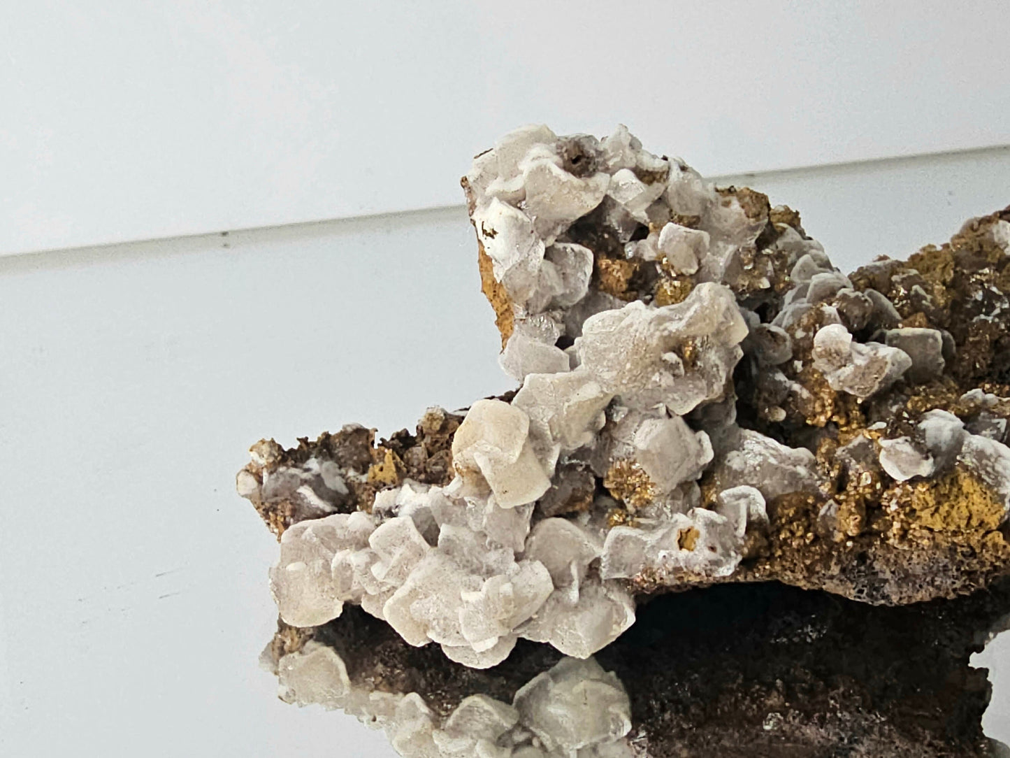 6) Calcite Crystal On Goethite