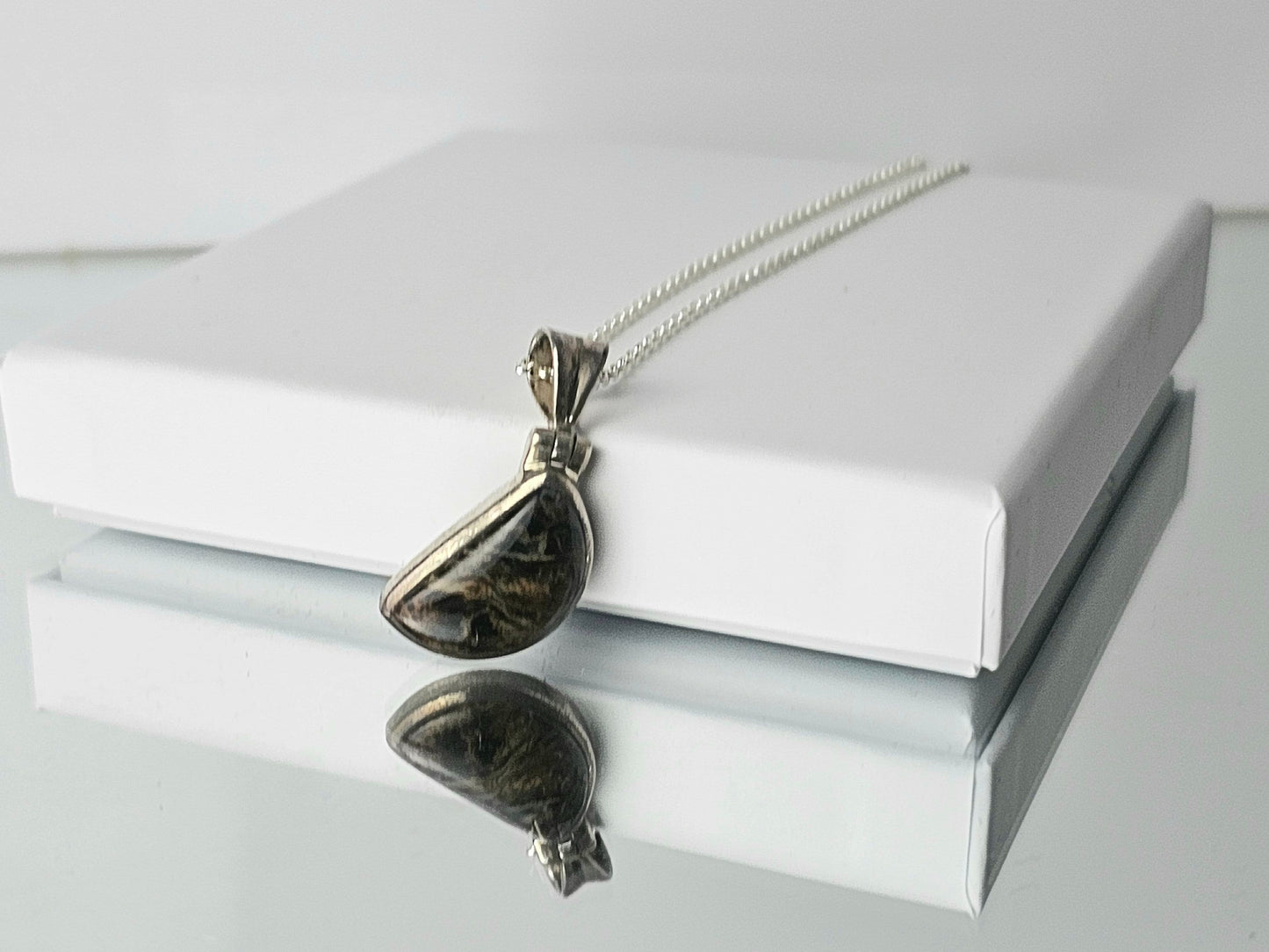 Pietersite Crystal Necklace 925 Silver (#96)