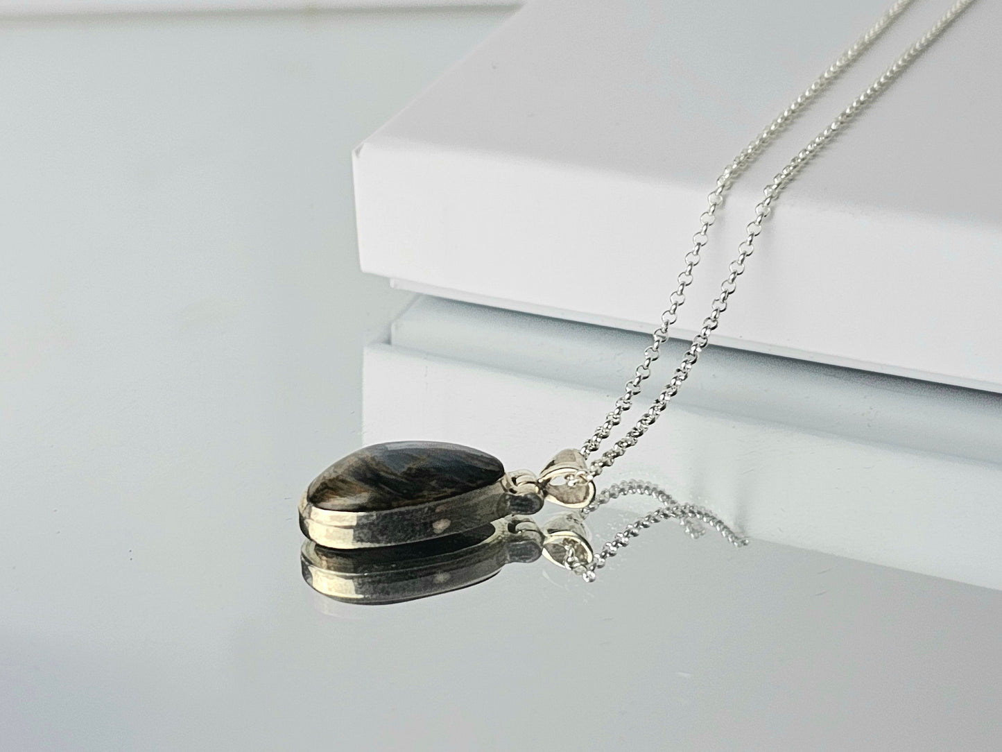 Pietersite Crystal Necklace 925 Silver (#94)