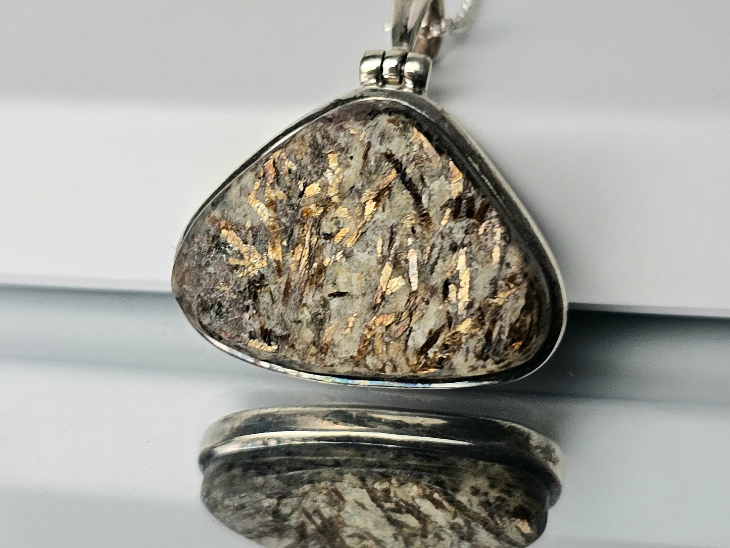 Astrophillite Crystal Necklace 925 Silver (#86)