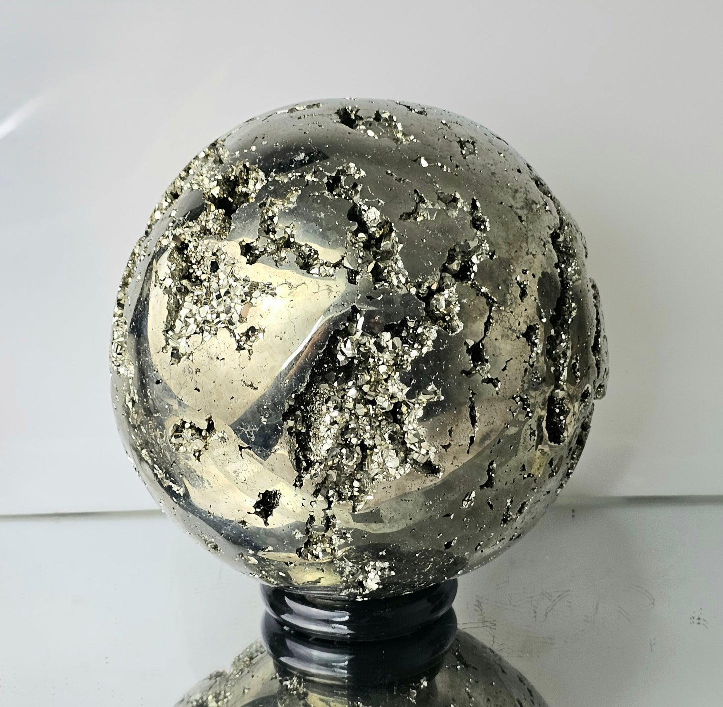 Very Large Pyrite Crystal Sphere Peru 14.34 KG