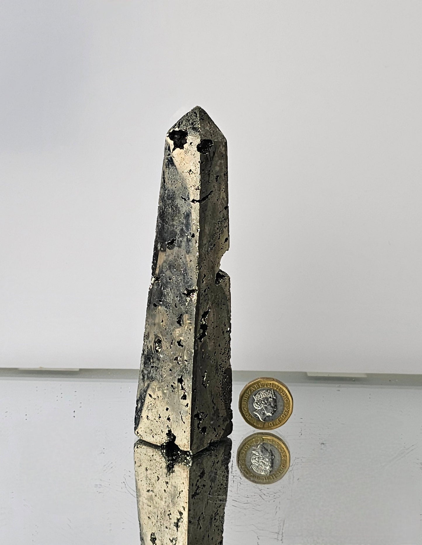 Pyrite Crystal Obelisk (#4)