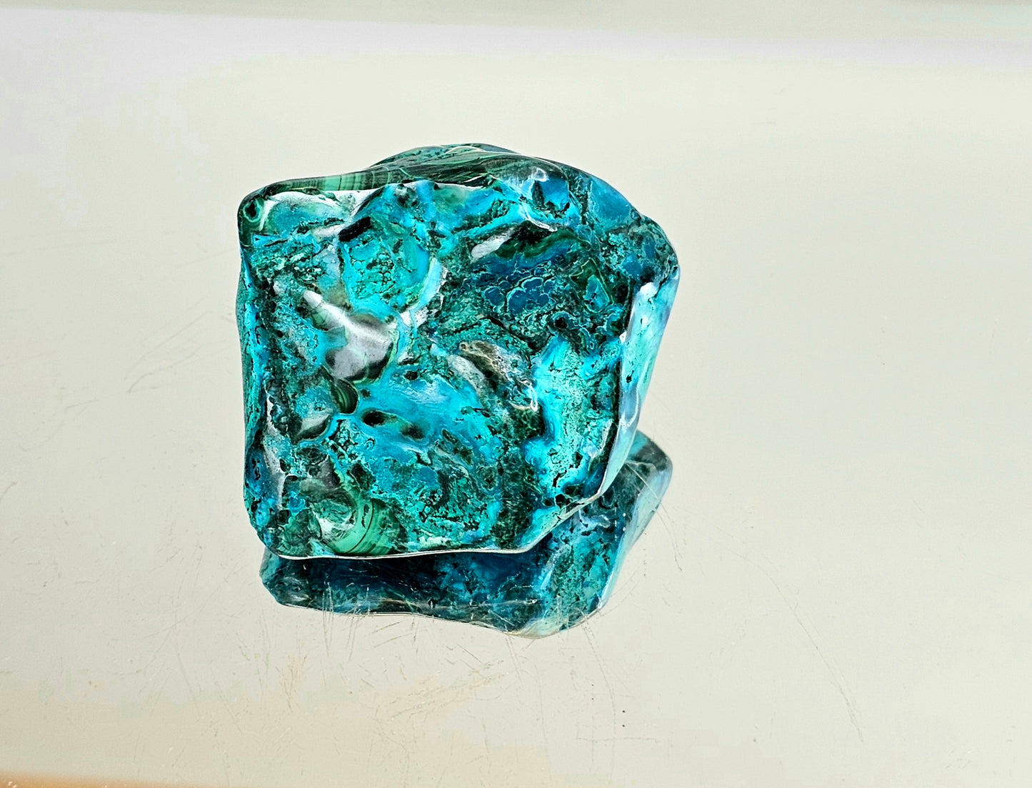 2) Large Chrysocolla Crystal Polished