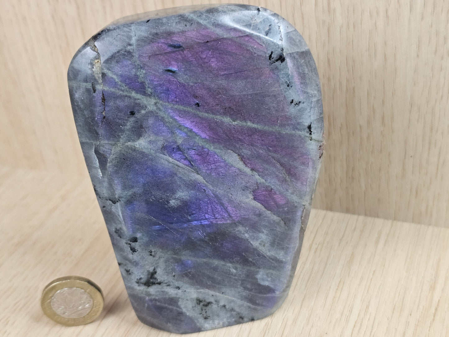 high quality purple labradorite crystal