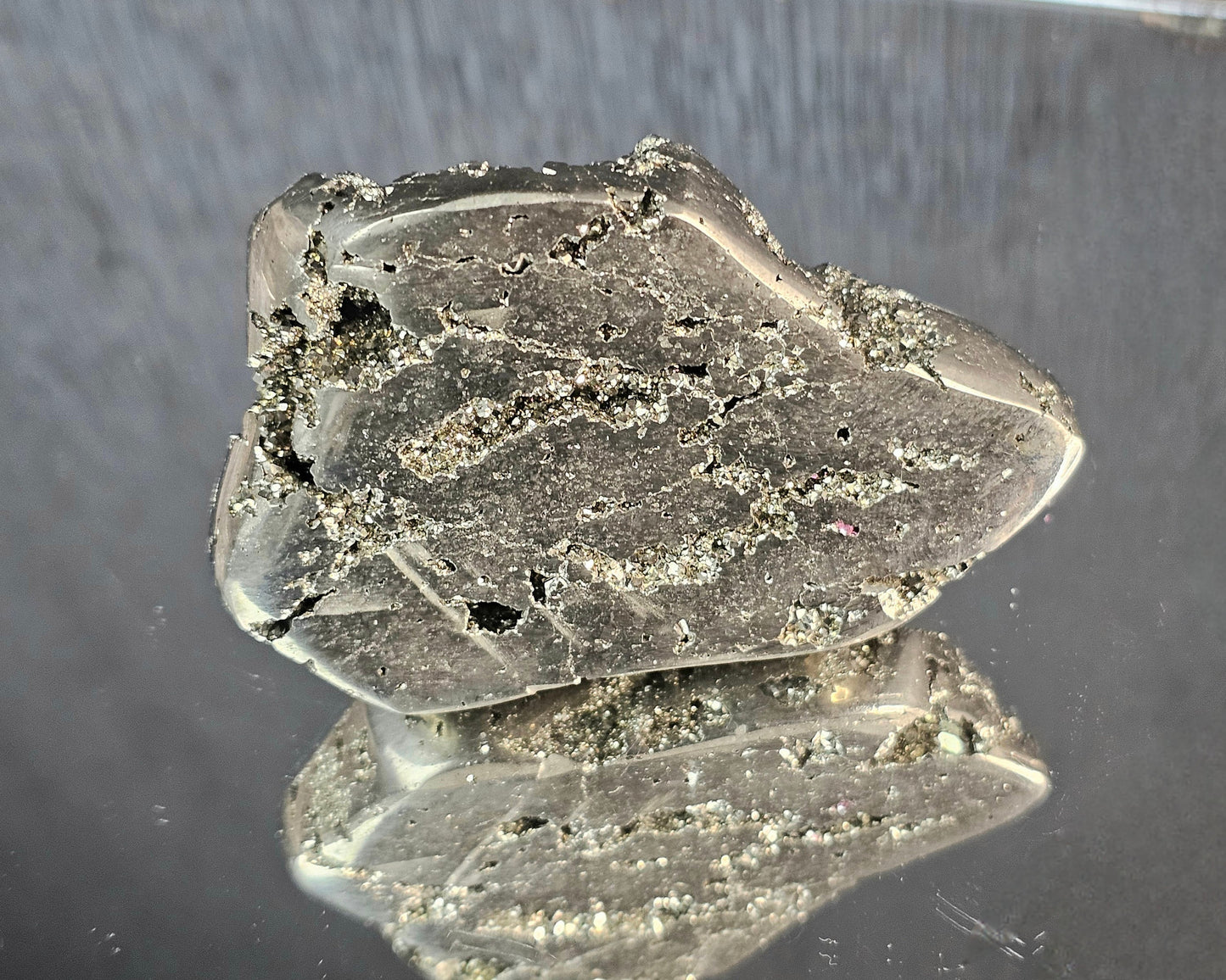 Extra Large Pyrite Crystal Palmstone (#3)