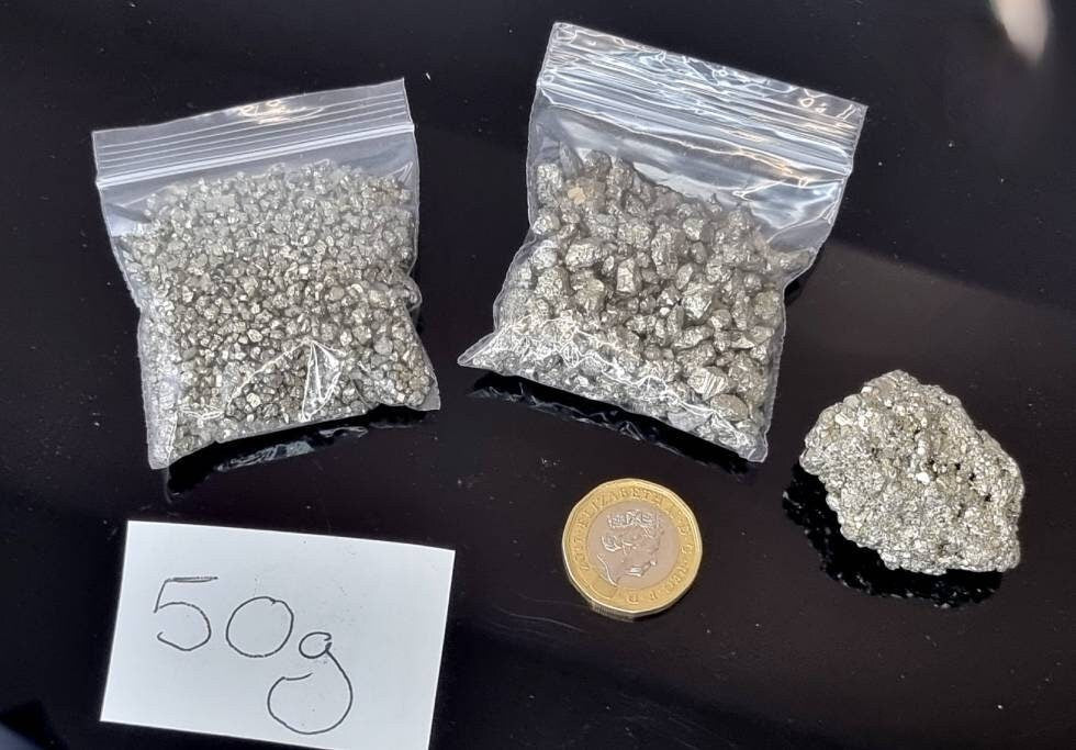 Pyrite chips -small / large grain nugget