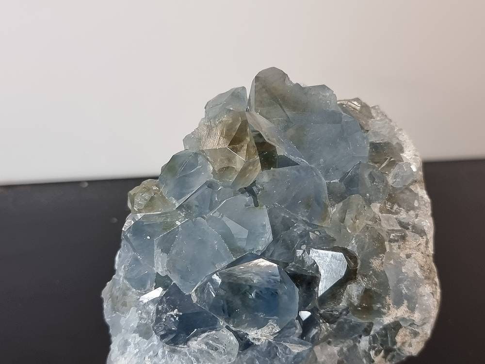 39) Large Celestite Crystal Geode