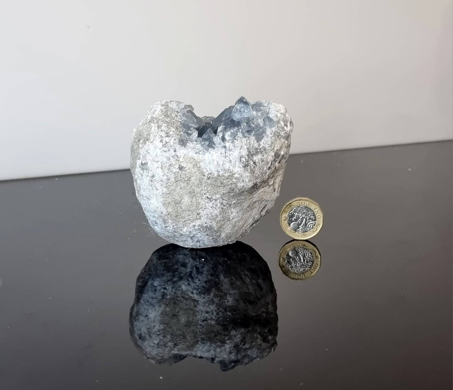 32) Celestite Crystal Geode