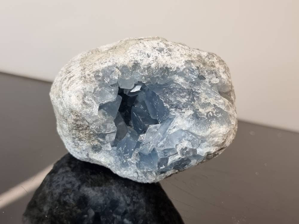 32) Celestite Crystal Geode