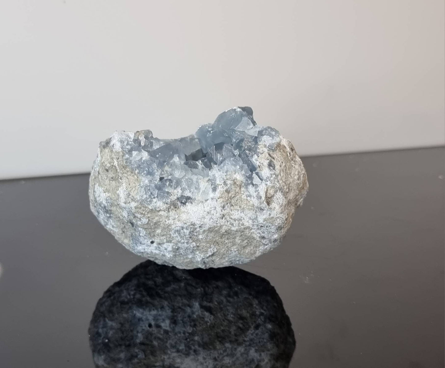 28) Celestite Crystal Geode