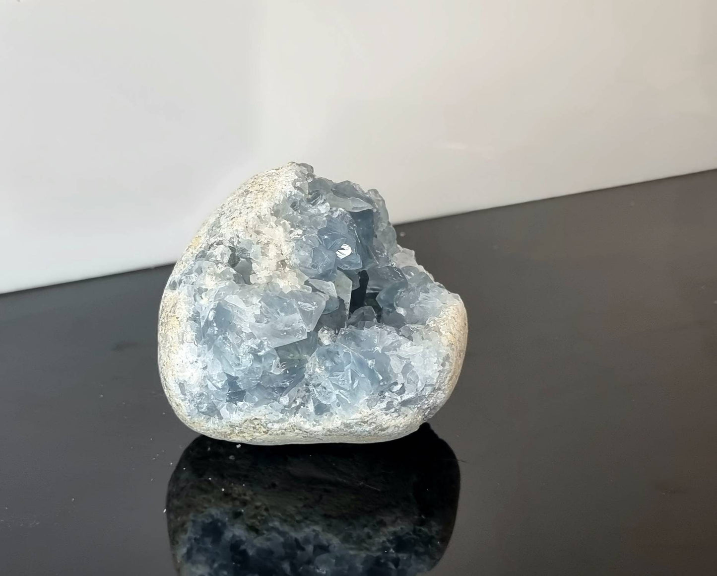4) Celestite Crystal Geode