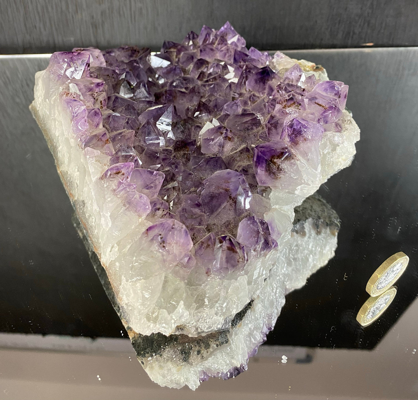 AM27) Large Amethyst Crystal Natural Geode