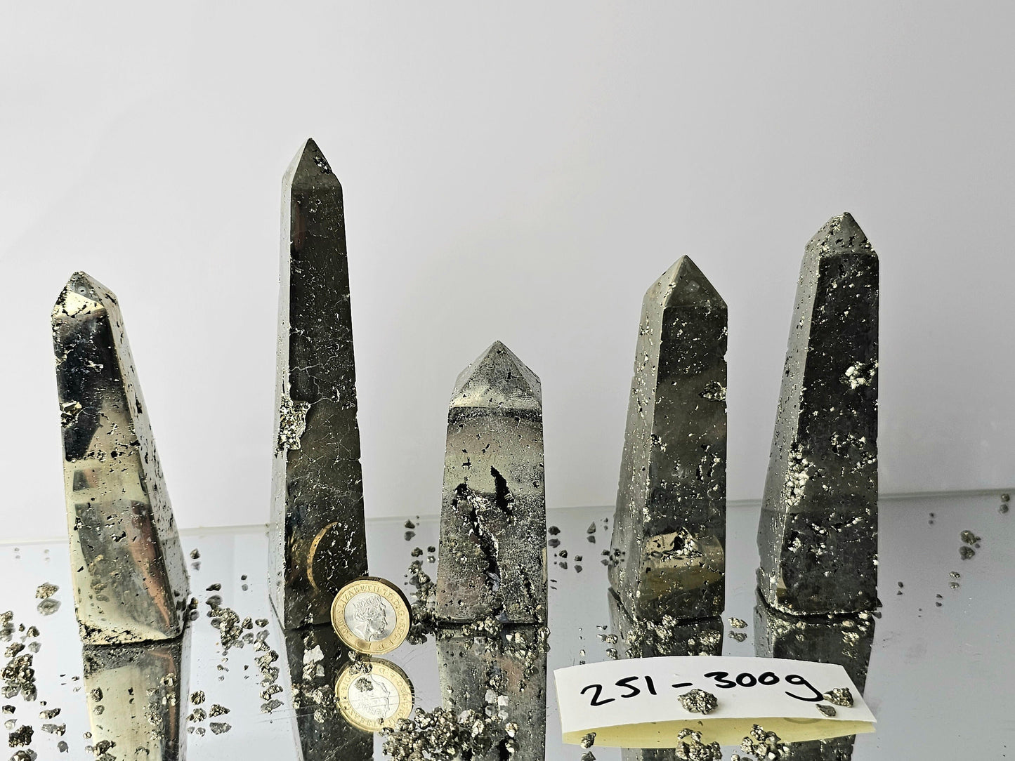 Pyrite crystal obelisk