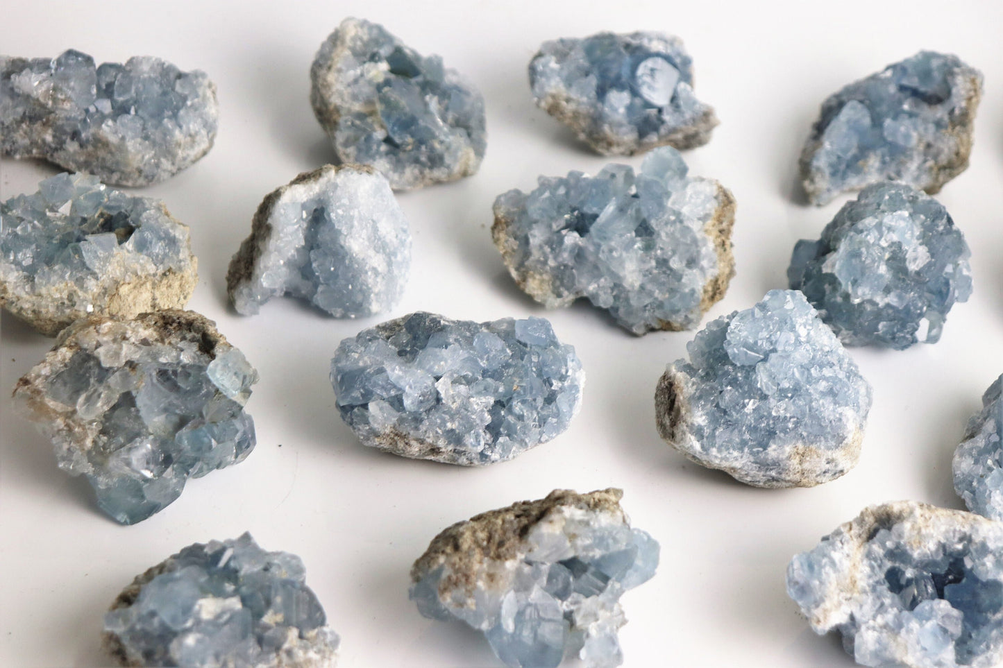 1X Celestite Crystal Geode / Celestine 100-200g