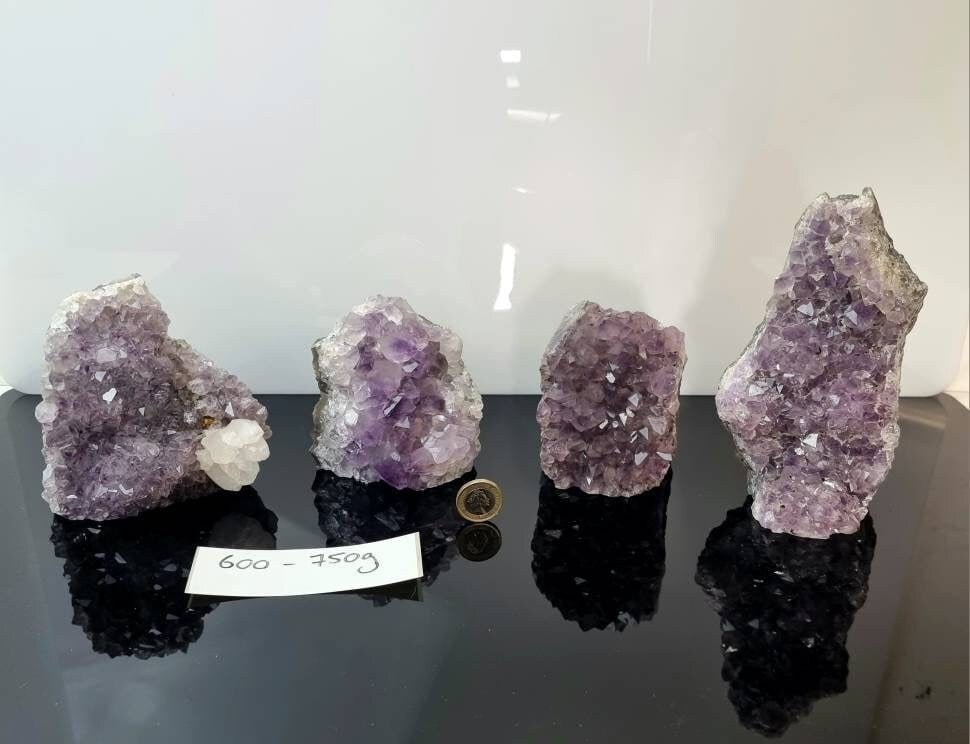 Amethyst crystal cut base