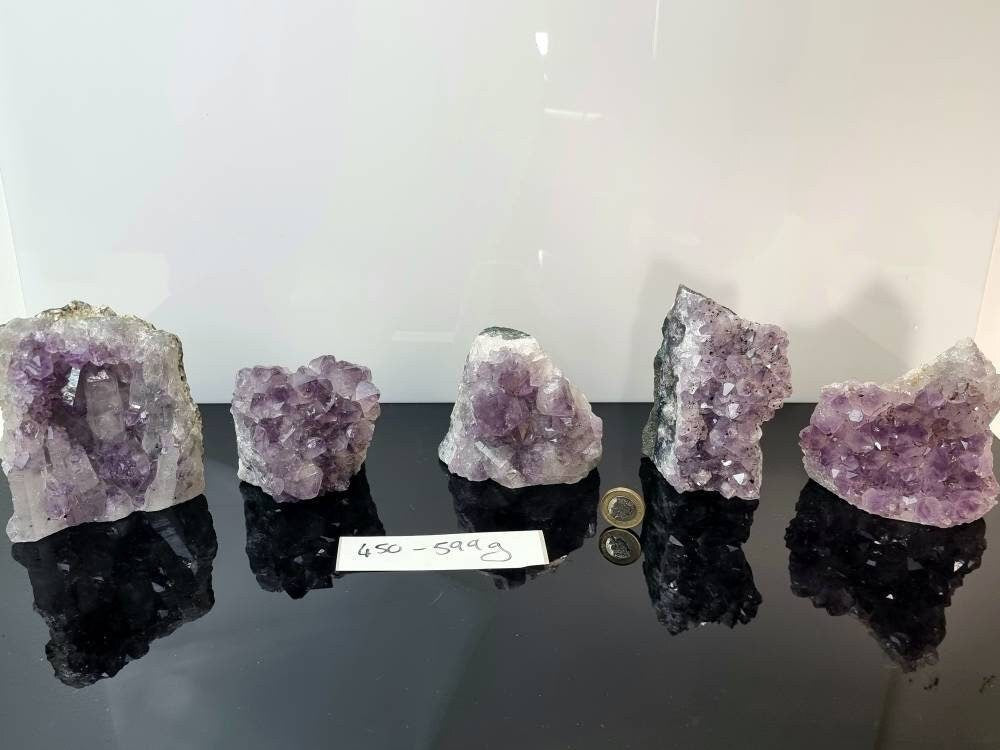 Amethyst crystal cut base