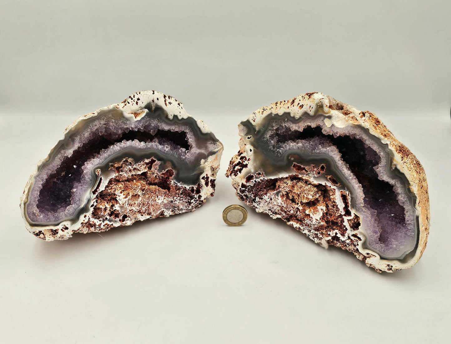 large orca agate amethyst crystal geode