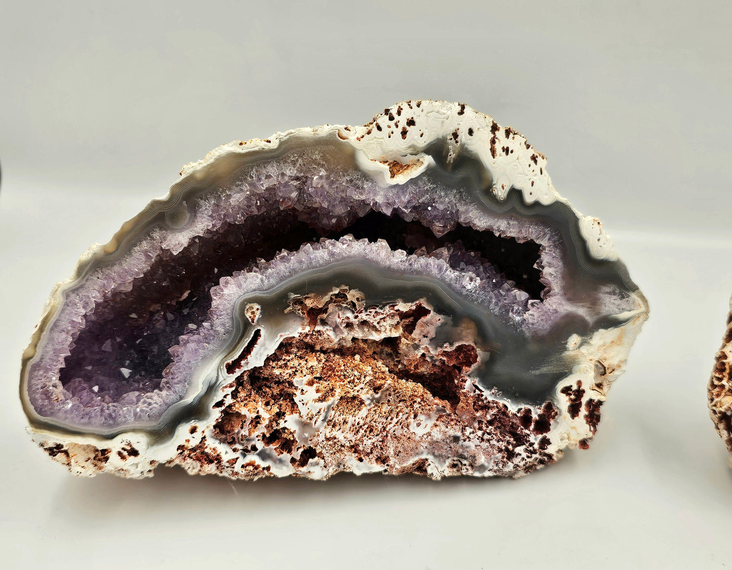 large unique crystal geode