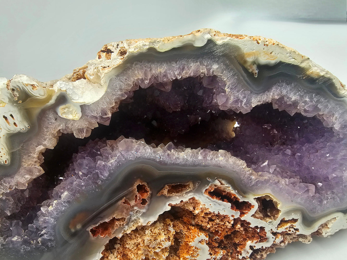 amethyst and orca agate crystal