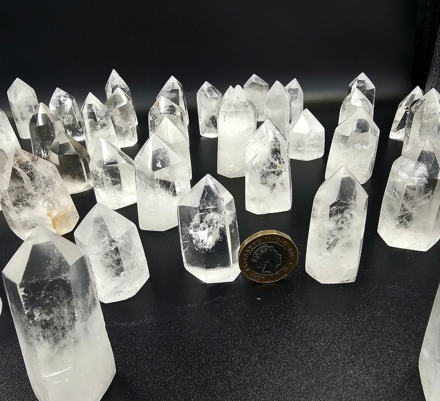 mini small quartz crystal prism towers
