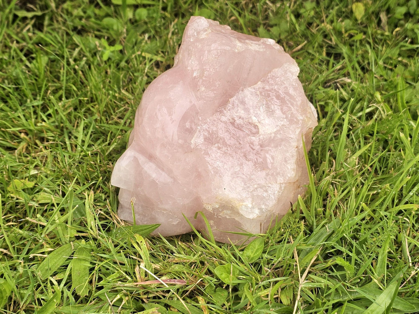 Large Rose Quartz Face Carving
