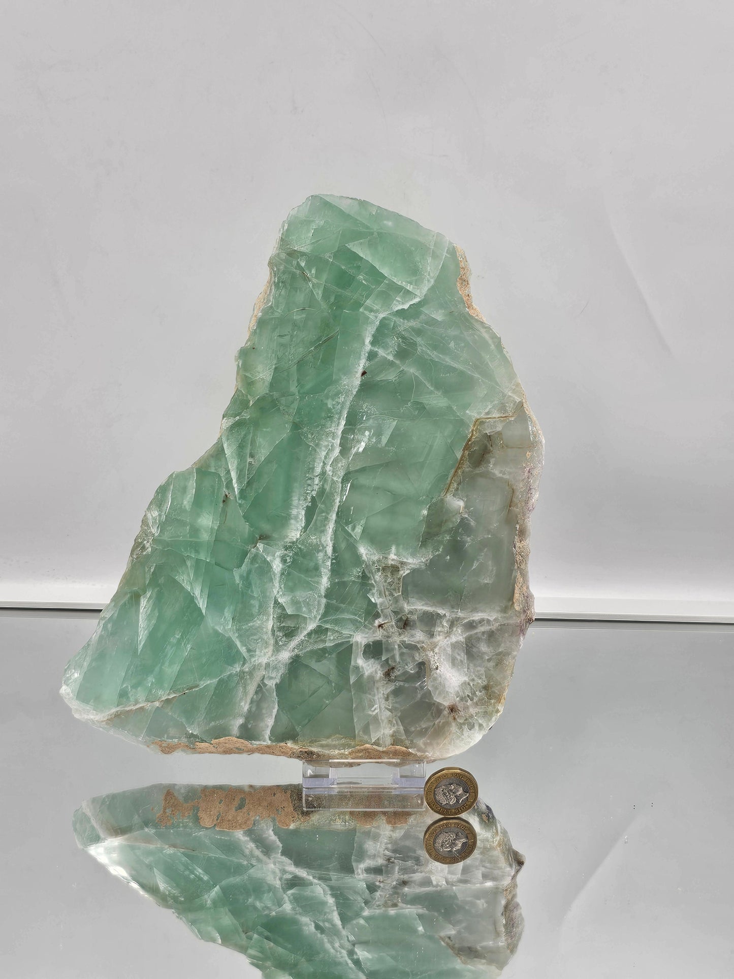 Extra Large Fluorite Crystal Slice (#3)