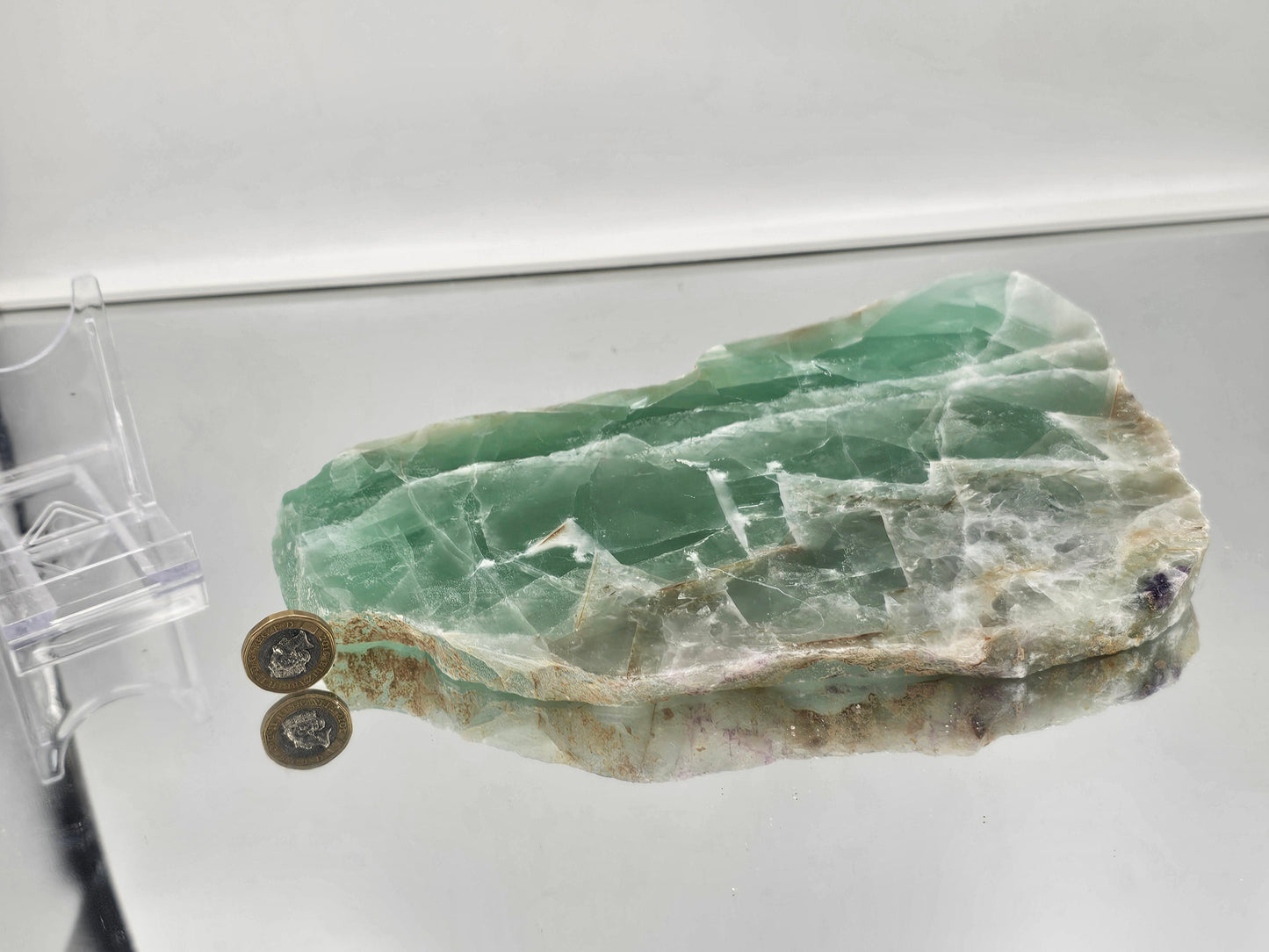 Extra Large Fluorite Crystal Slice (#3)