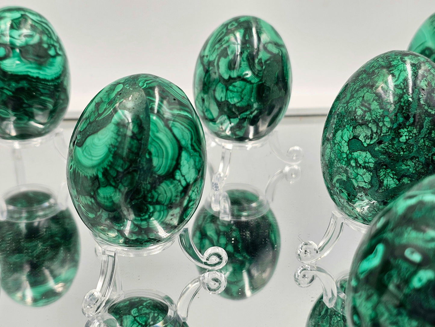 Malachite Crystal Eggs