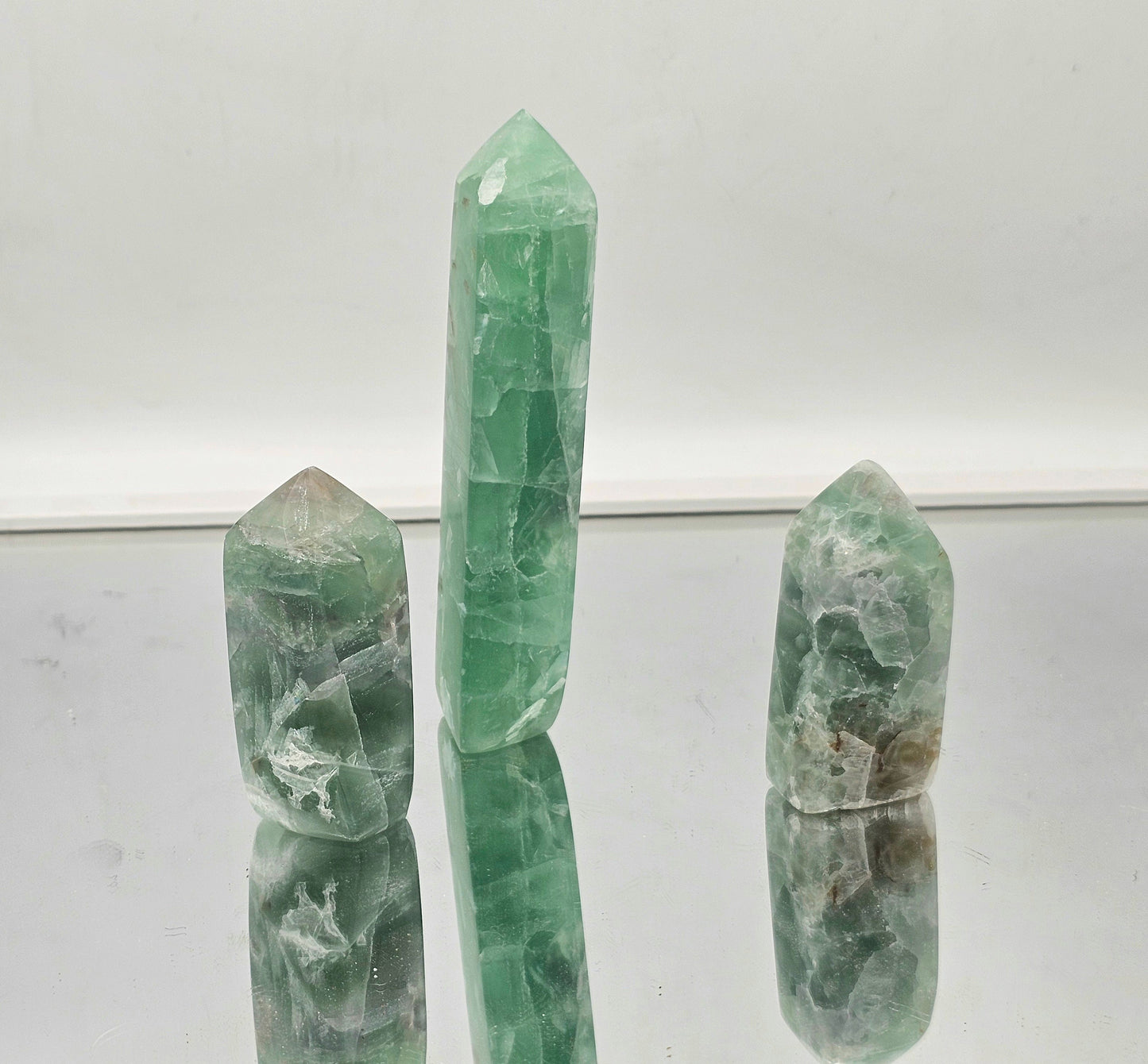 3x Fluorite Crystal Towers (#5)