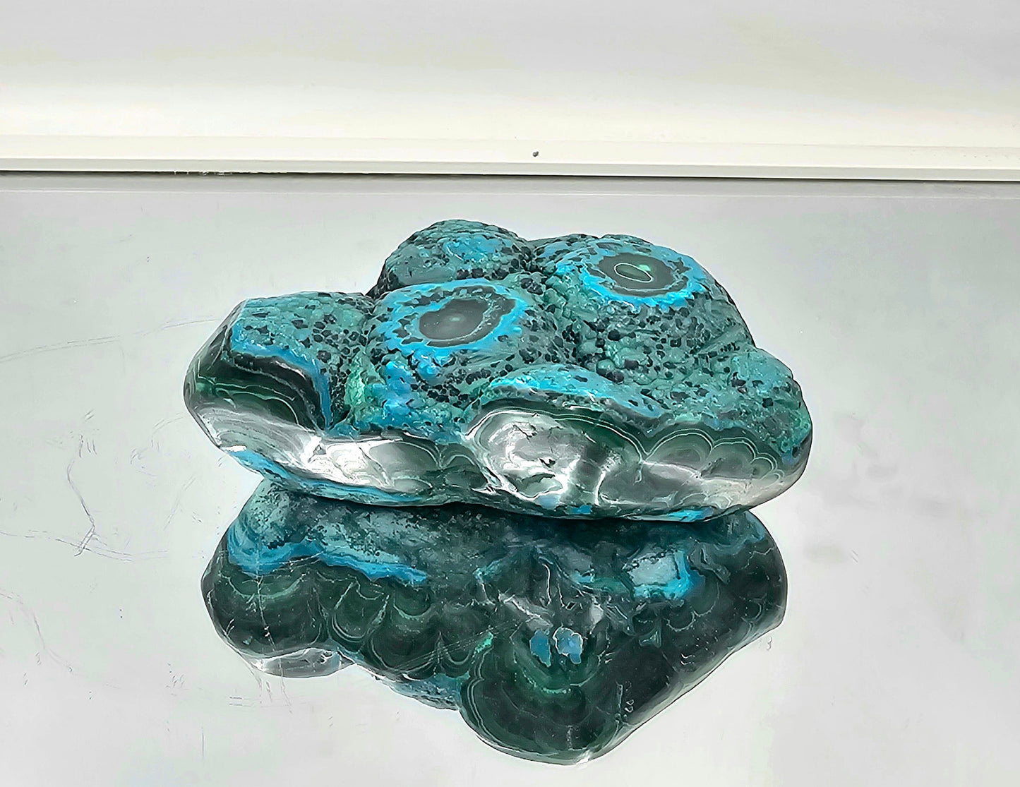 Large Chrysocolla Malachite Crystal Polished (#16)