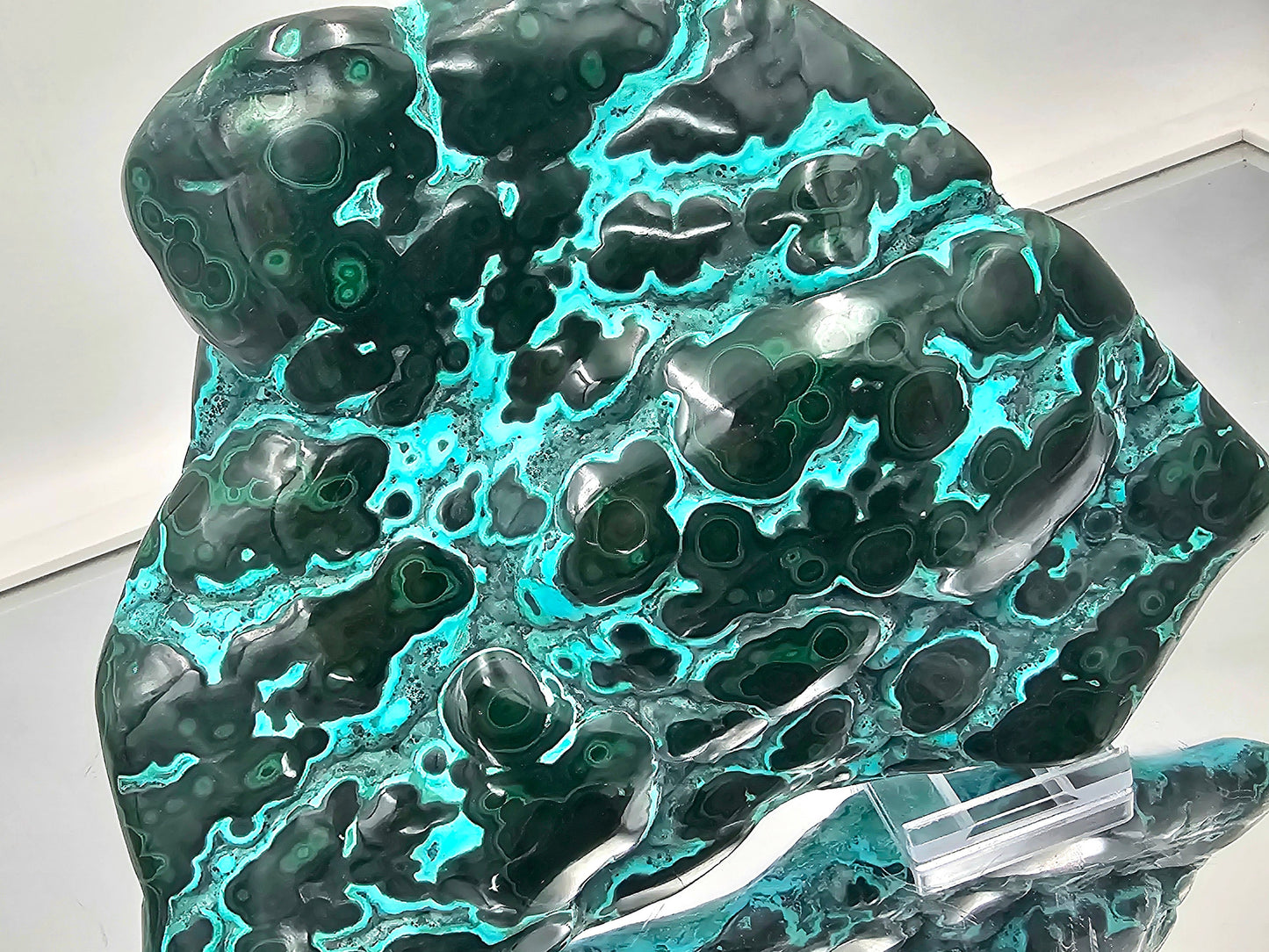 Large Chrysocolla Malachite Crystal Polished (#13)