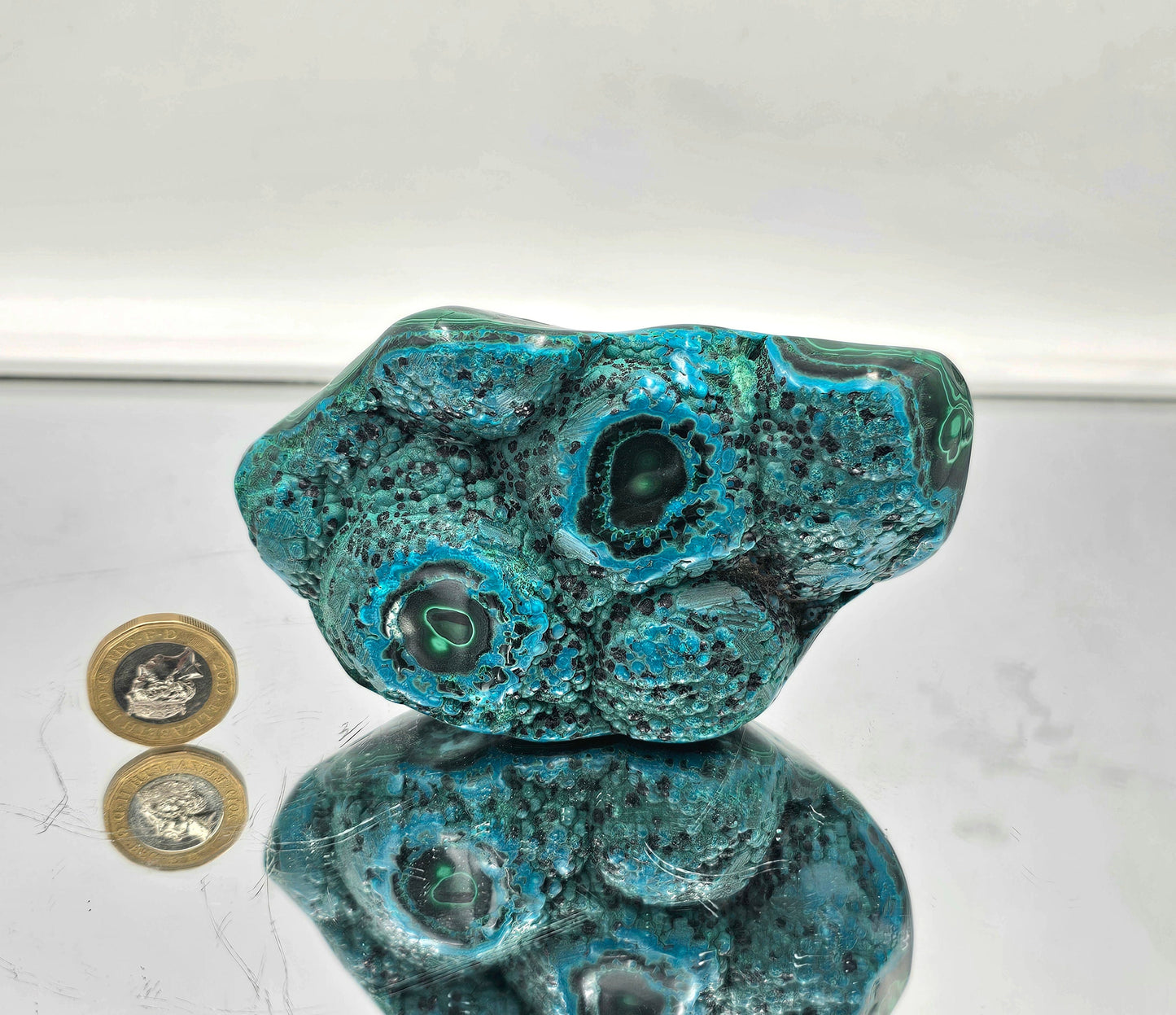 Large Chrysocolla Malachite Crystal Polished (#16)