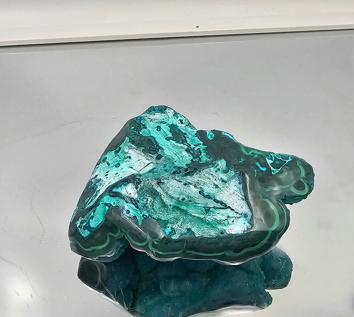 Large Chrysocolla Malachite Crystal Polished (#15)