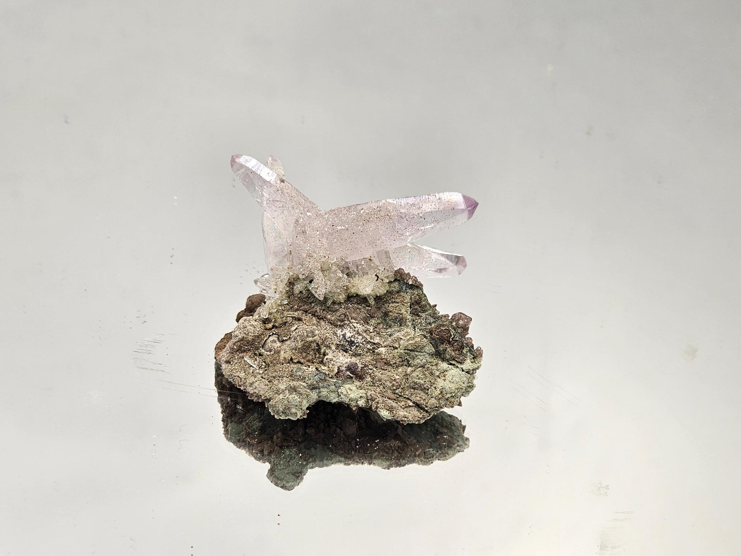 Raw Veracruz amethyst crystal with beautiful purple color and clarity