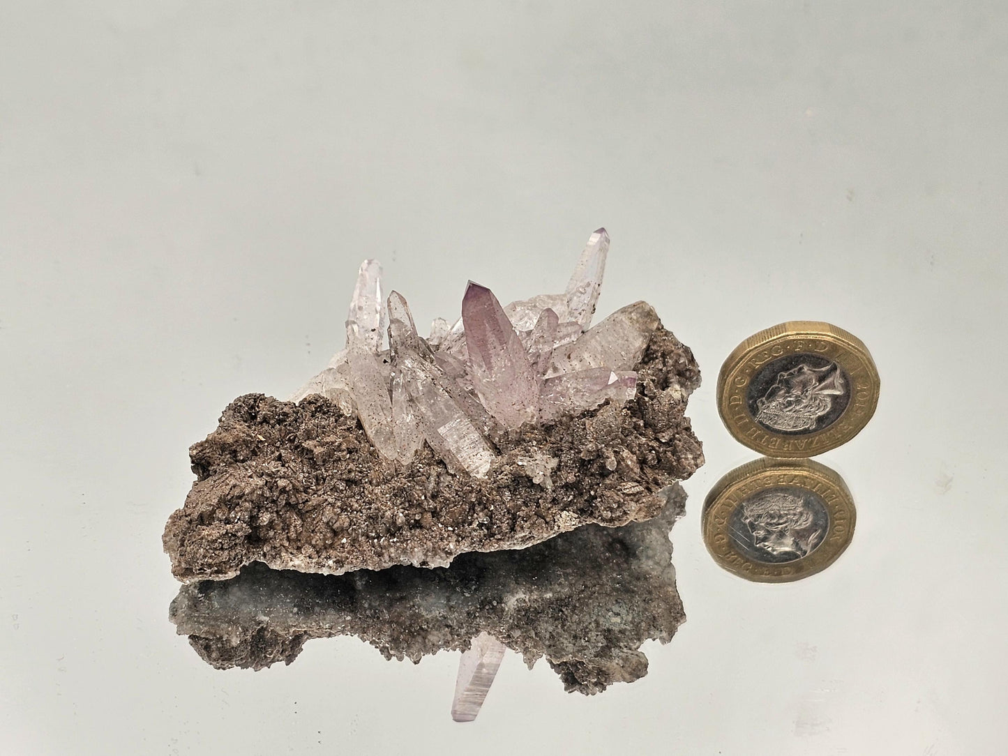 Elegant Veracruz amethyst with softly colored points and fine details