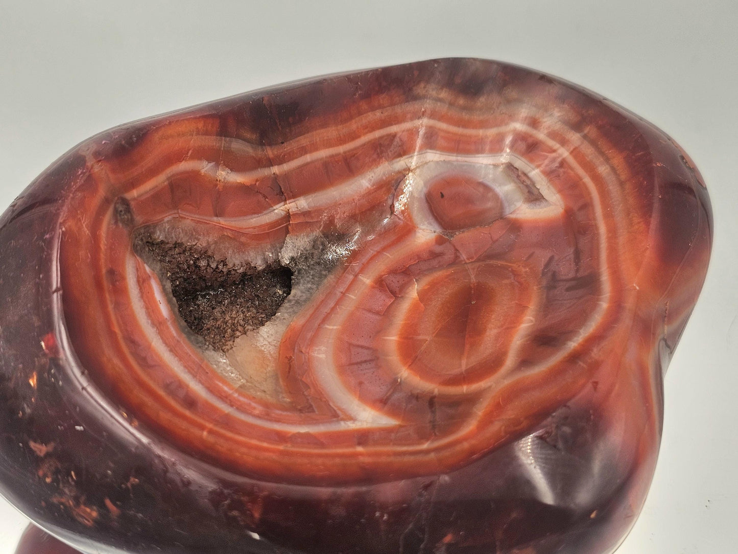 Large Carnelian Crystal Bowl - Soap Dish (#4)
