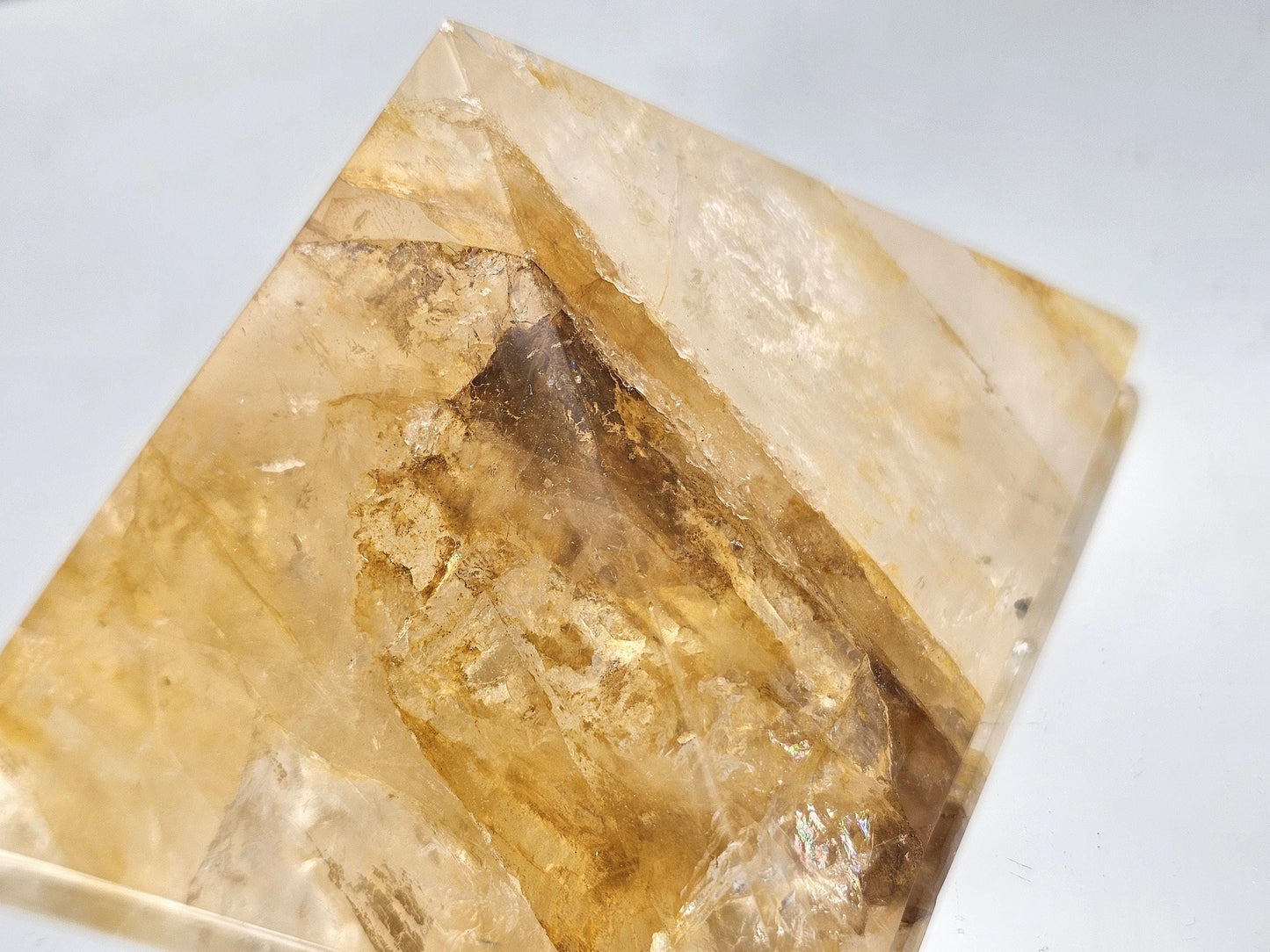Exceptional Golden Healer Quartz Crystal Pyramid (DP1)