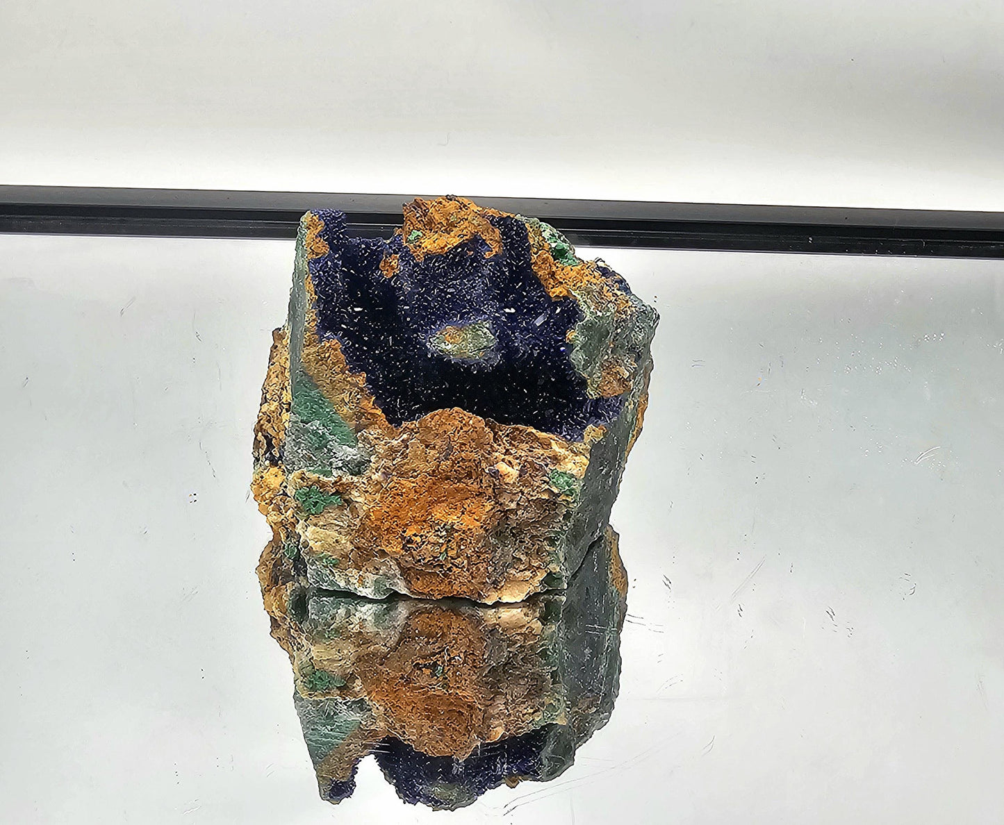 Exceptional Azurite Crystal Geode (#DP)