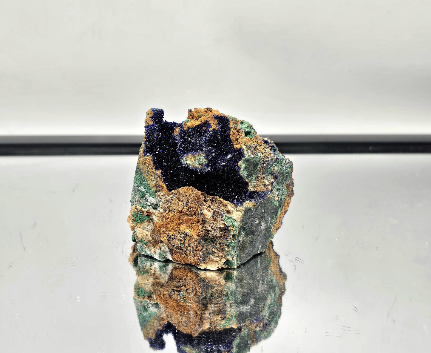 Exceptional Azurite Crystal Geode (#DP)