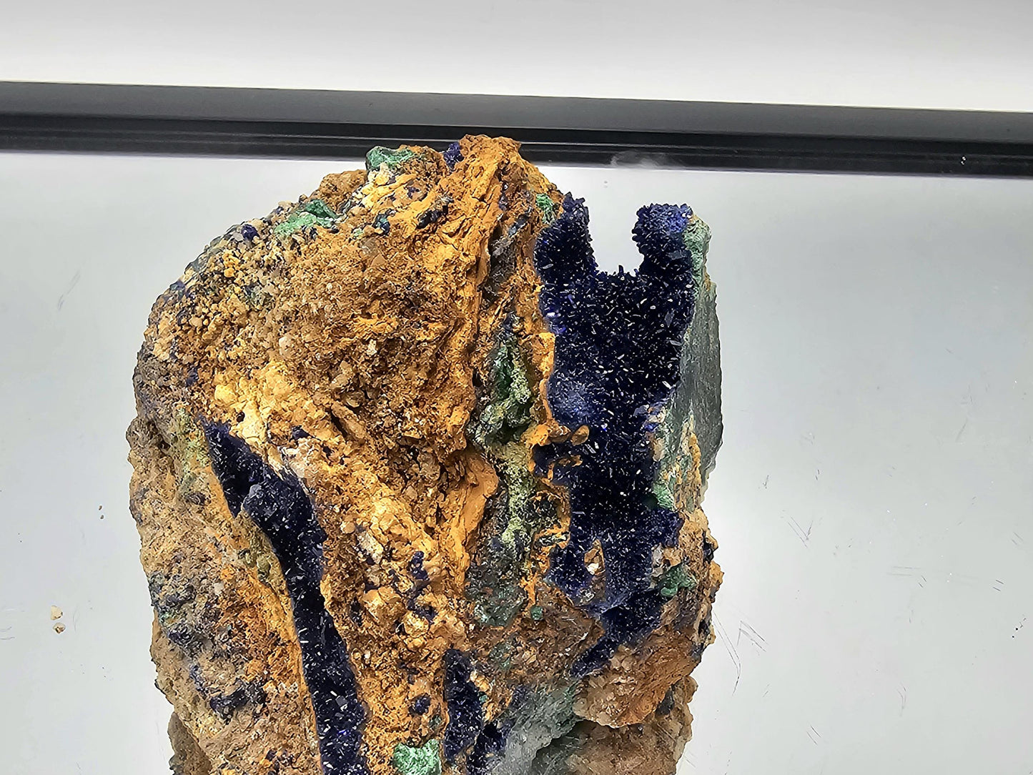 Exceptional Azurite Crystal Geode (#DP)