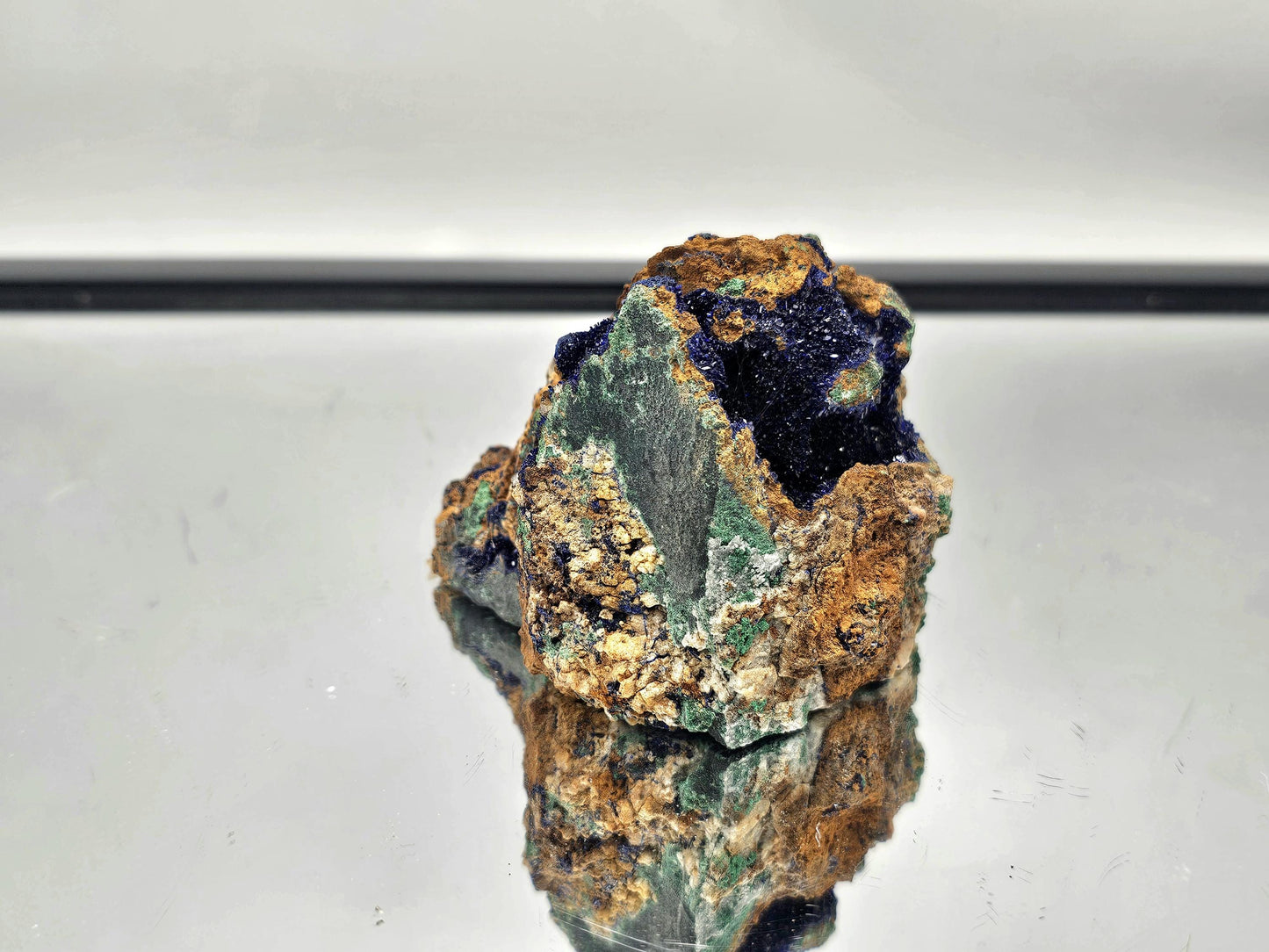 Exceptional Azurite Crystal Geode (#DP)