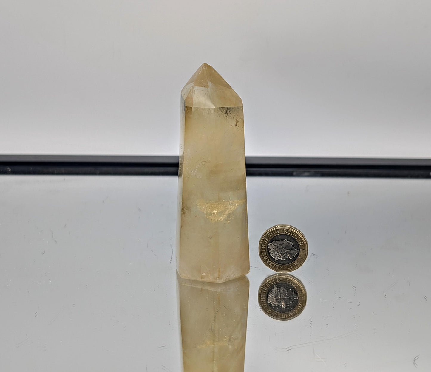 Madagascan Citrine Crystal Prism - Tower , Natural (#8)