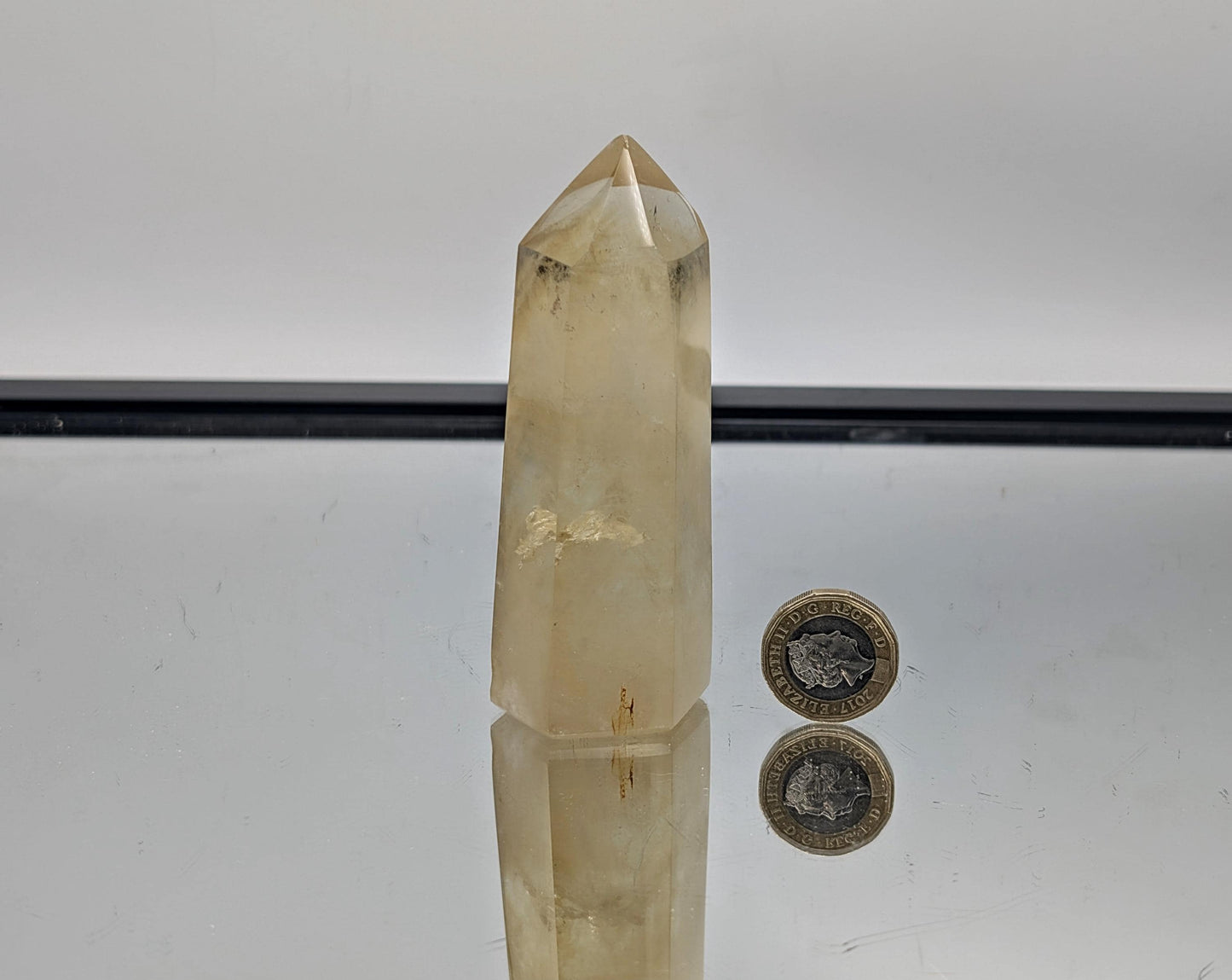 Madagascan Citrine Crystal Prism - Tower , Natural (#8)